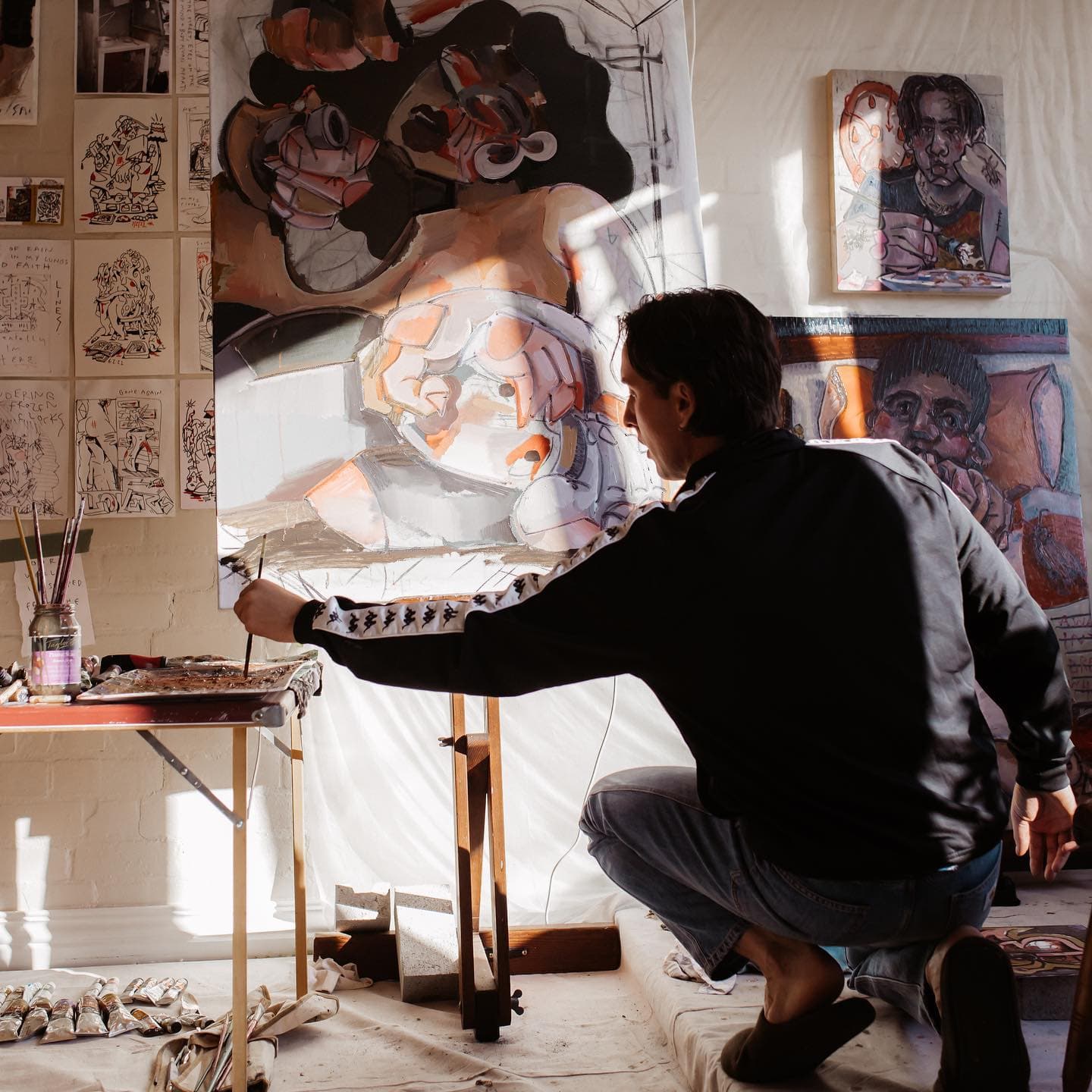 John Kaye at work
