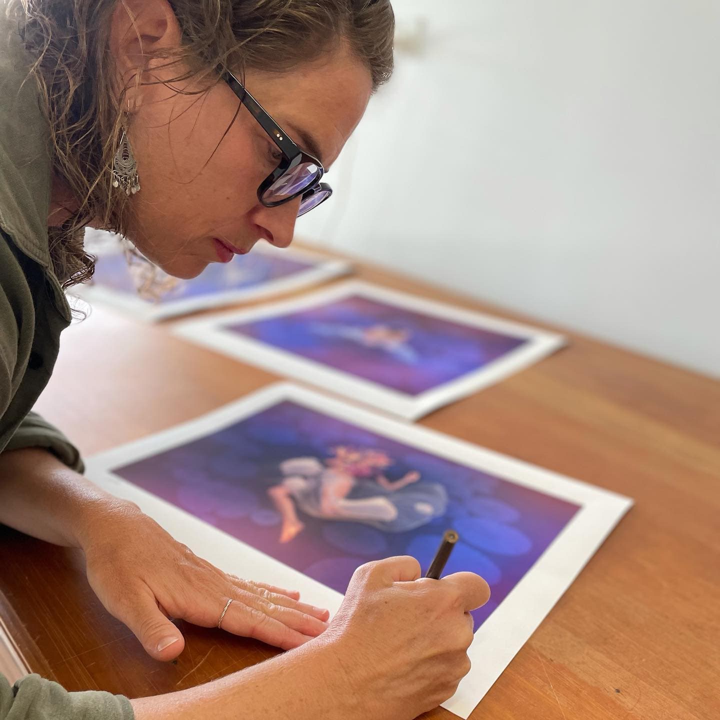Kellie North at work