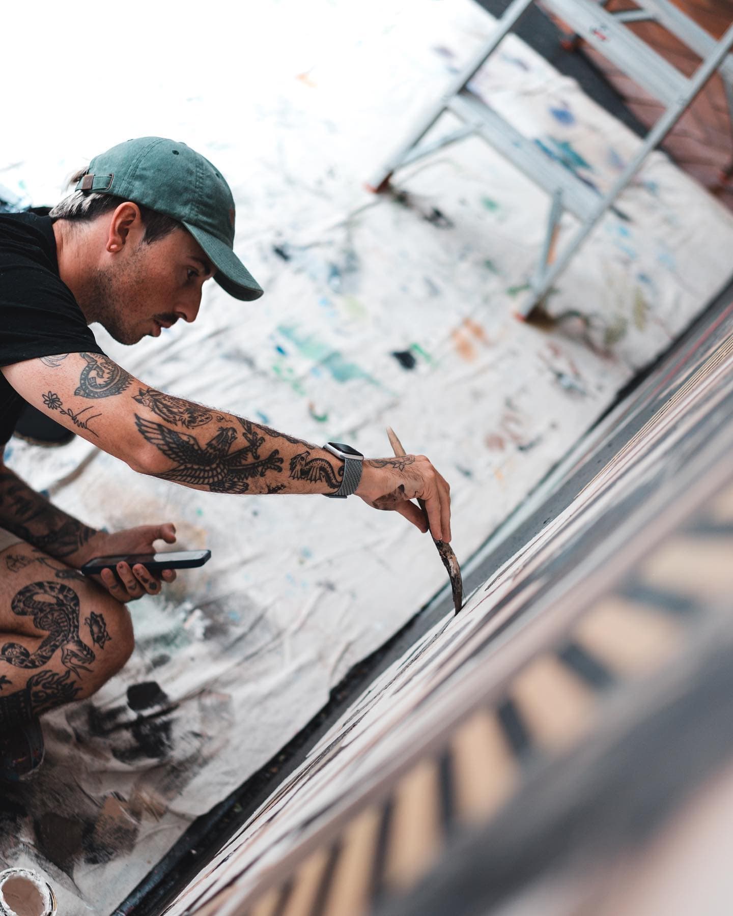 Bastian Allfrey at work